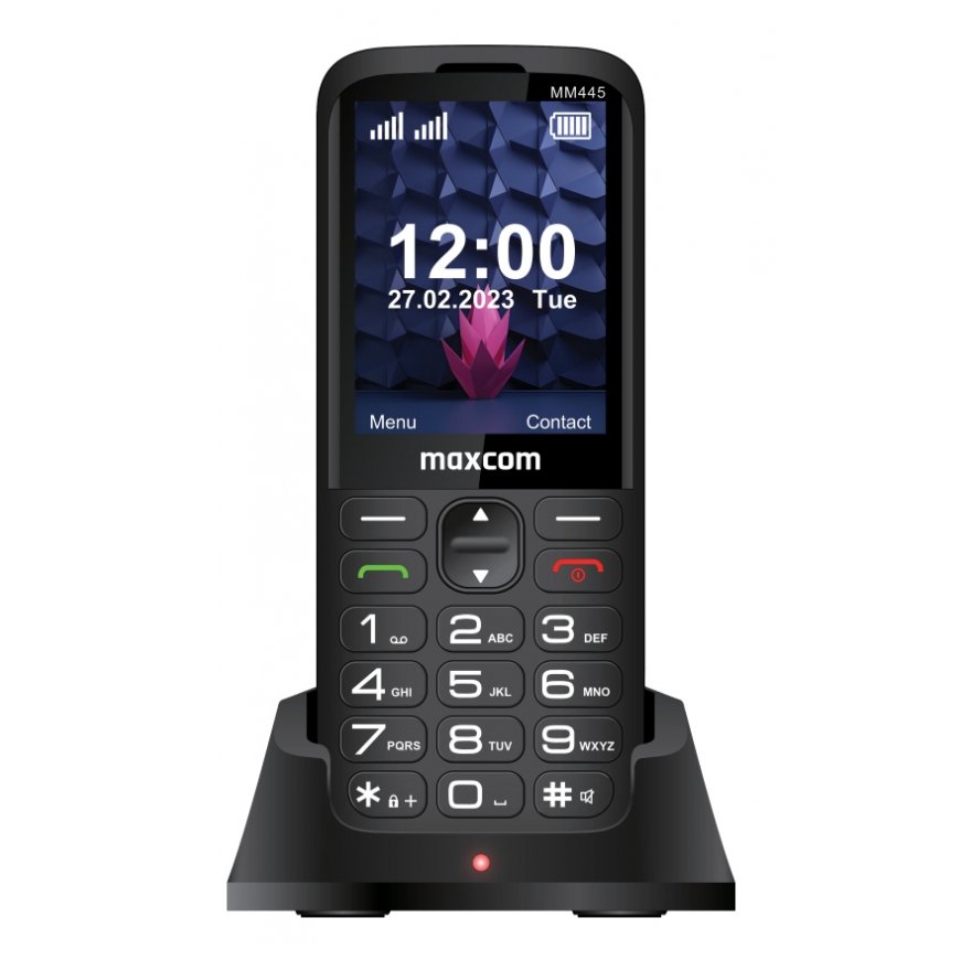 MaxCom MM445 4G mobile phone 7.11 cm (2.8") 110 g Black Feature phone – 3
