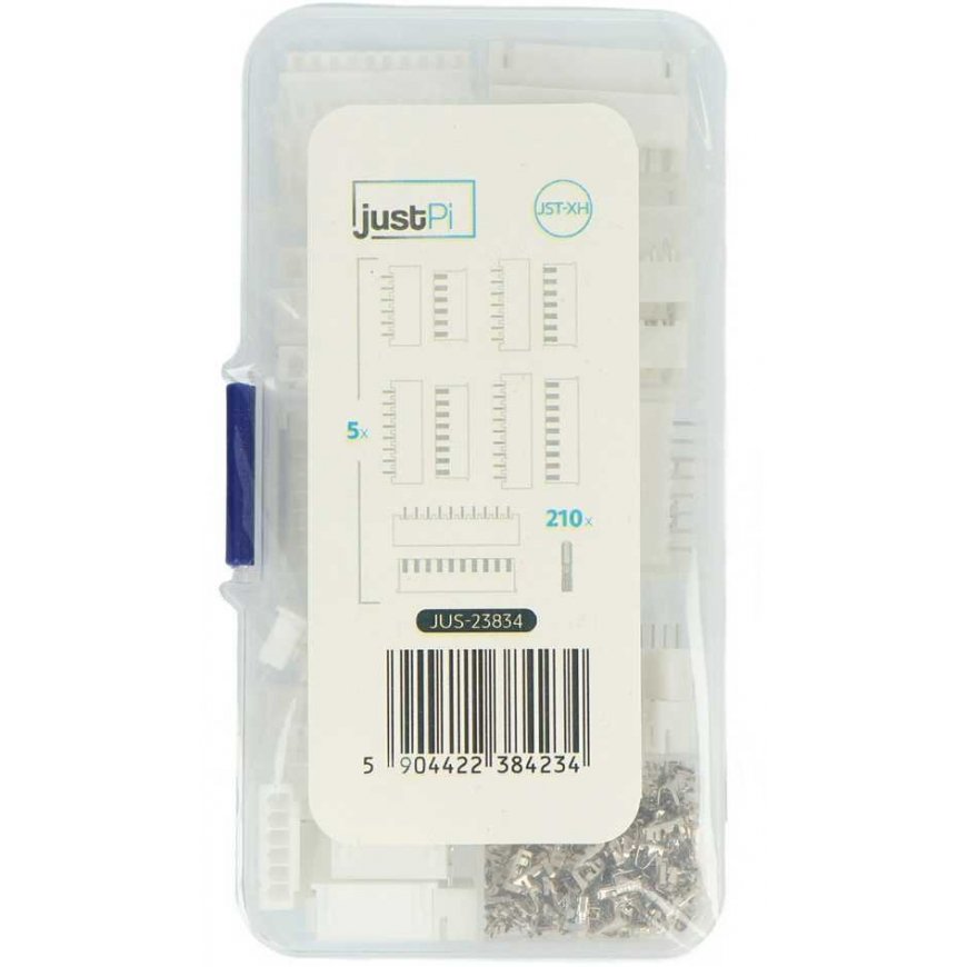 JST XH2.54 6/7/8/9/10 contact connectors (male + female) and plug socket housing set - 260 pcs, - justPi – 2