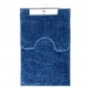 Bathroom mat set AmeliaHome BATI 50X80+40X50 cm, color: dark blue