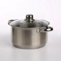 FABIO NON-STICK STEEL POT 3.6L. 20CM WITH GLASS LID FABIO NON-STICK STEEL POT 3.6L. 20CM WITH GLASS LID
