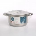FABIO NERŪDIJANČIO PLIENO PUODAS 3,6L. 20CM AR STIKLA DANGTI. FABIO NERŪDIJANČIO PLIENO PUODAS 3,6L. 20CM AR STIKLA DANGTI.