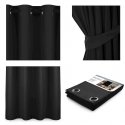 Yöverho renkailla AmeliaHome BLACKOUT 140X245 cm, 1 kpl, väri: musta Yöverho renkailla AmeliaHome BLACKOUT 140X245 cm, 1 kpl, väri: musta