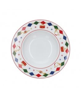 ROSE&TULIPS THE CHRISTMAS BAND Sriubos plate 24 cm