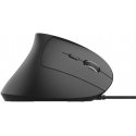 C-TECH pelė VEM-09C, vertikali, 6 mygtukai, juoda, USB