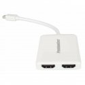 Adapteris AV PremiumCord RCA (cinch) x 3 - HDMI + USB-A melns (khcon-47)