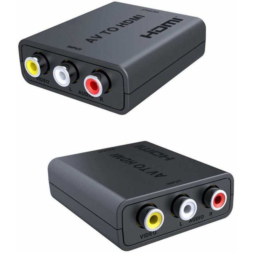 Adapteris AV PremiumCord RCA (cinch) x 3 - HDMI + USB-A melns (khcon-47) – 3