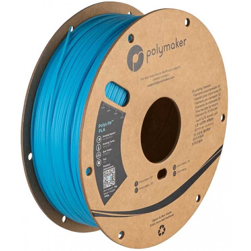 Polymaker Filamento Polimaker PolyLite Šviečiantis PLA 1.75mm 1kg - Mėlynas