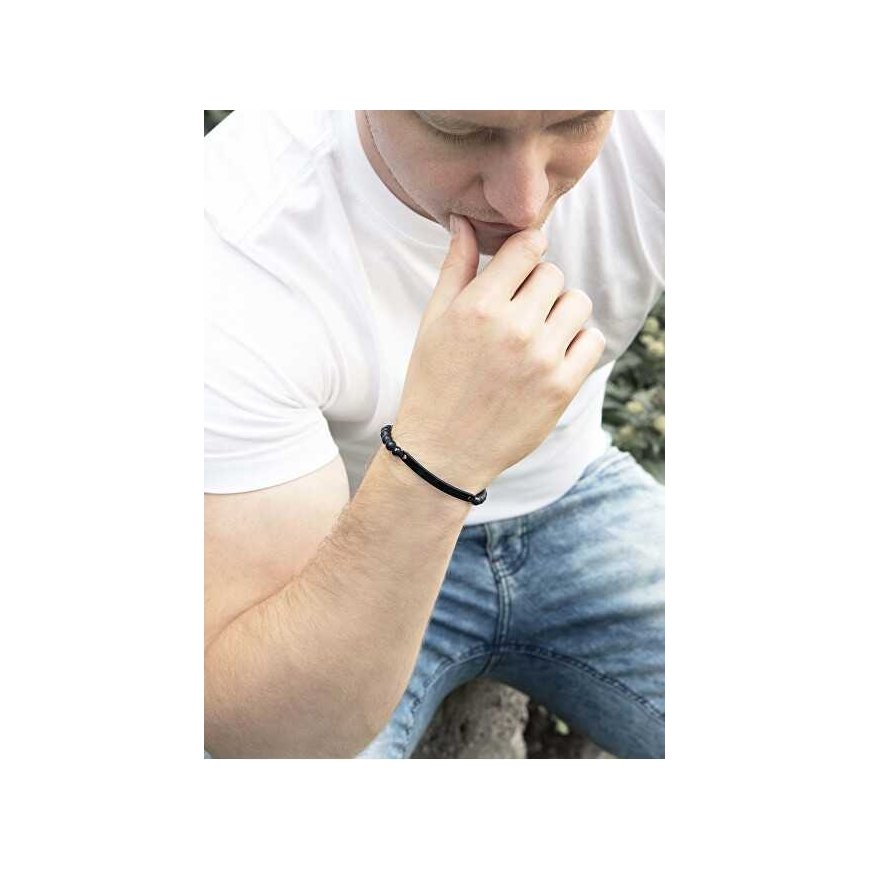 Trolli Modern Beaded Bracelet with Steel Finish VBD066BB – 2