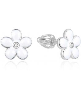 Серебряные цветочные серьги Beneto AGUP1540S