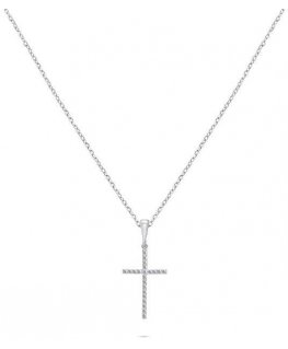 Brilio Silver Brilio Silver Timeless silver cross pendant NCL50W