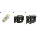 TST МОДУЛЬНЫЙ ЭКРАНИРОВАННЫЙ ВИЛКА RJ45T/6-ЭКРАН*ТИП P100 EZ