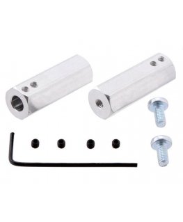 Pololu 12mm hexagonal adapter for 6mm shaft extended 2 pieces