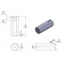 Pololu 12mm šešiakampis adapteris 6 mm velenui išplėstas 2 vienetai Pololu 12mm šešiakampis adapteris 6 mm velenui išplėstas 2 vienetai