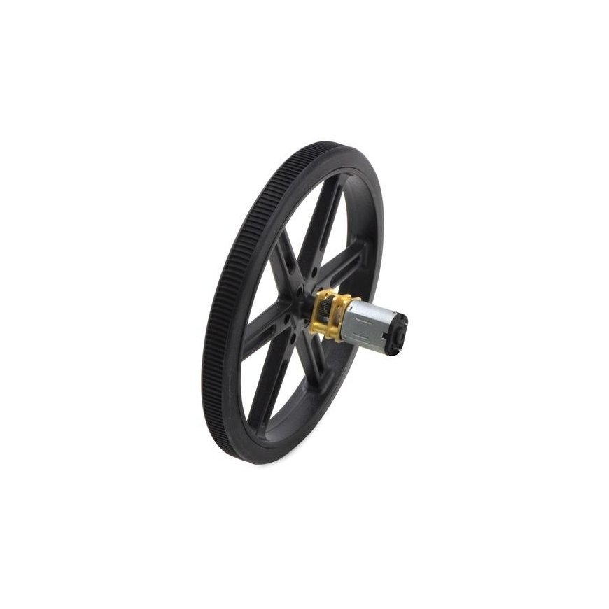Pololu pyörät 80x10mm mustat - 2 kappaletta – 2