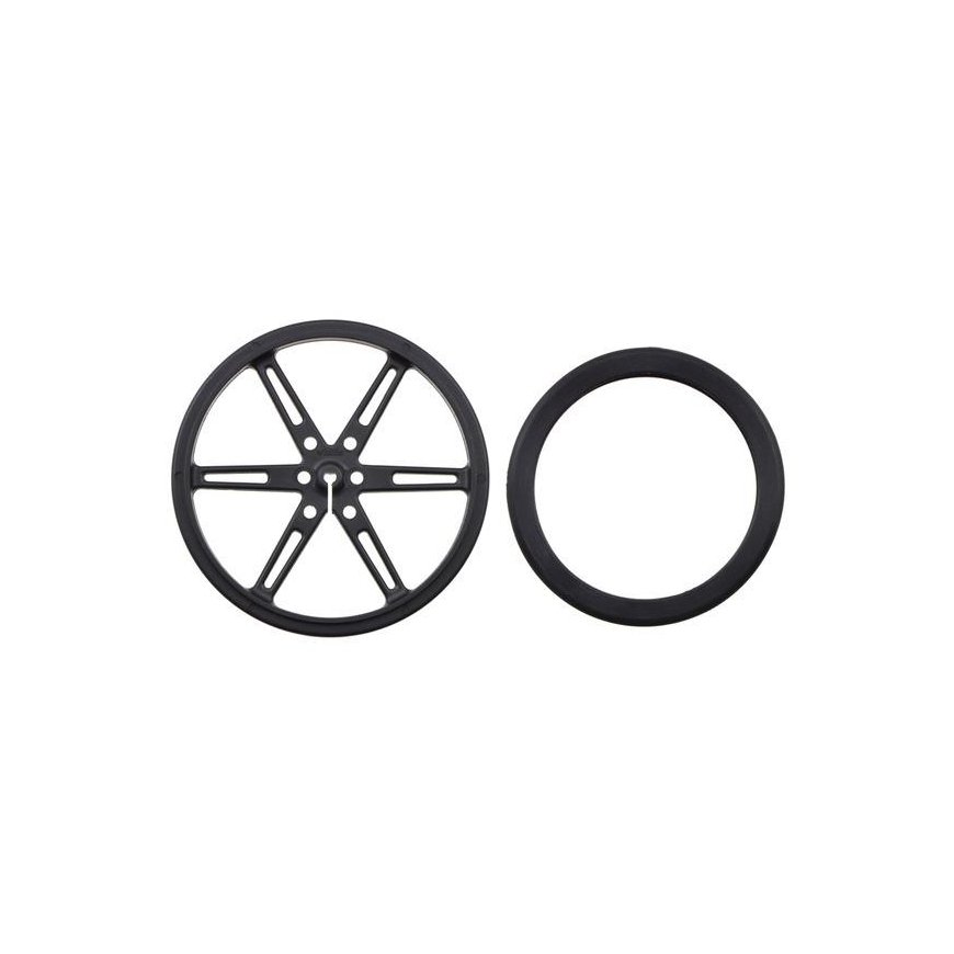 Pololu wheels 80x10mm black - 2 pieces – 3