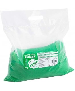 Gsg24 Colored green cotton candy with apple flavor 5kg