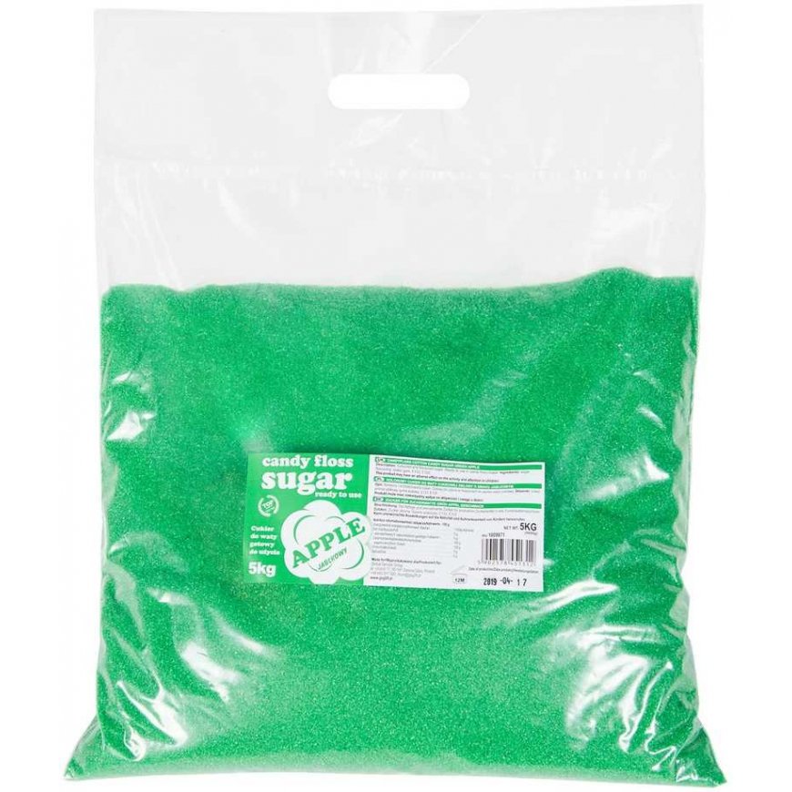 Gsg24 Colored green cotton candy with apple flavor 5kg – 2