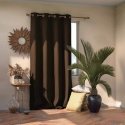 Yöverho renkailla AmeliaHome BLACKOUT 140X270 cm, 1 kpl, väri: ruskea Yöverho renkailla AmeliaHome BLACKOUT 140X270 cm, 1 kpl, väri: ruskea