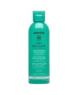 Apivita JUST BEE CLEAR Purifying Pore Minimizing Lotion for Oily Skin 200 ml