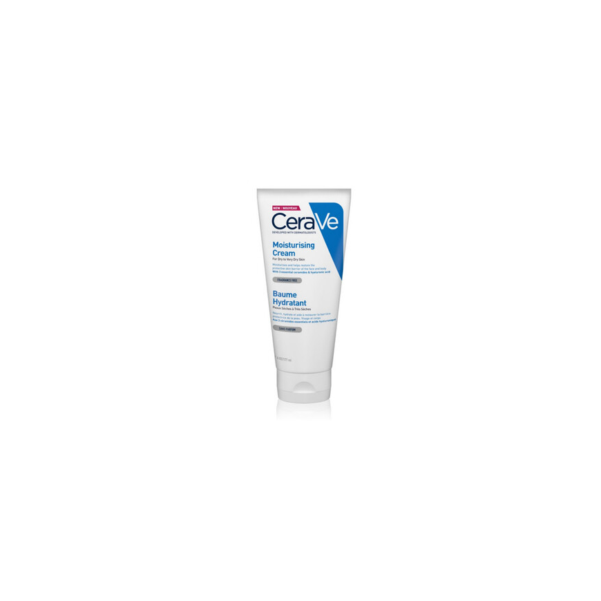„Cerave Moisturising Kreminis Refill“ – mitrinošs krēms sausai un ļoti sausai ādai, 454 ml – 2