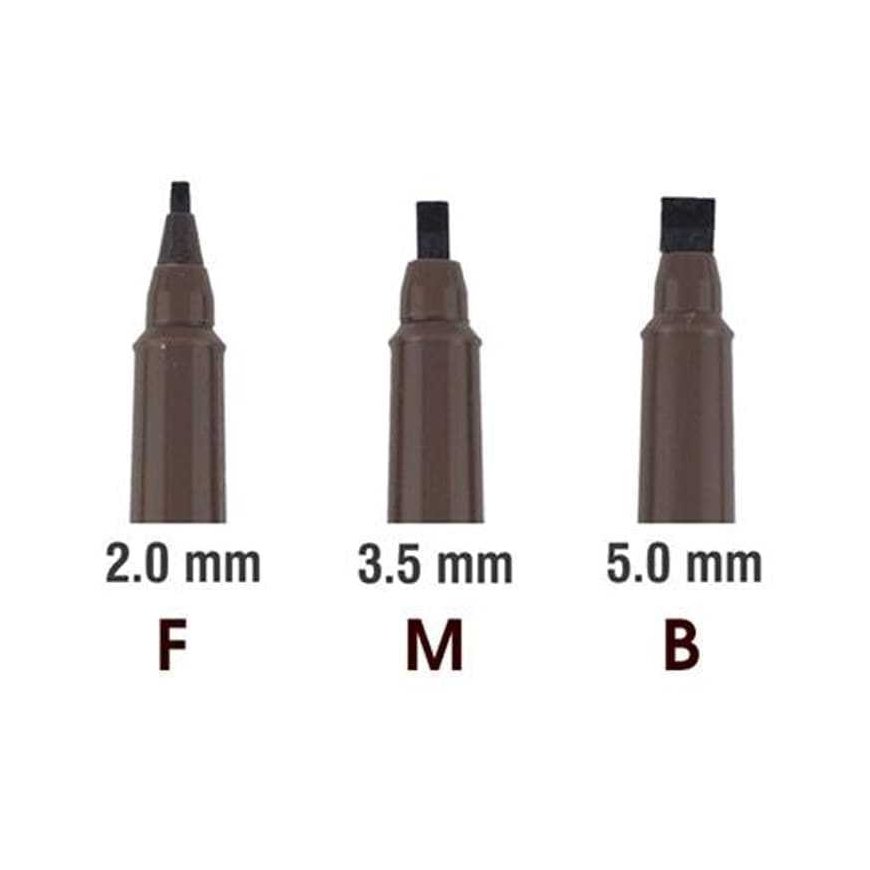 Colored calligraphy pens Marvy Calligraphy 6000-6AX 3 different strokes, 6 pcs. – 2