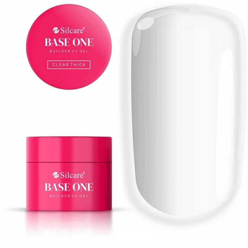 Silcare „Base One“ kirkas paksu kynsilakkageeli, 50 g