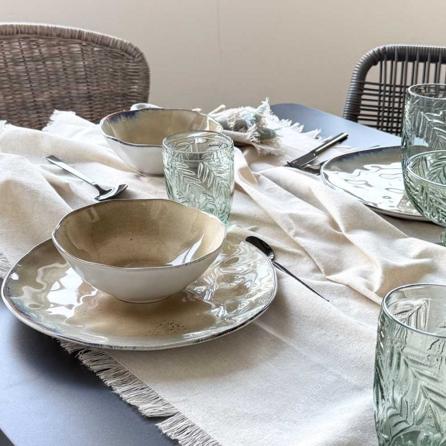 Ужинный набор на 6 человек Sand 18 предметов AMBITION