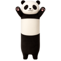 Lean Toys plush panda talisman pillow elongated roller black and white 70 cm Lean Toys plush panda talisman pillow elongated roller black and white 70 cm