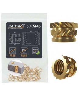 Ruthex M4 lühike sriegiuotatud sisend – Rx-M4Sx4.0 - 50 tk