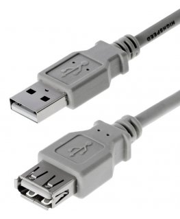 Helos 011990 USB cable USB 2.0 3 m USB A Grey