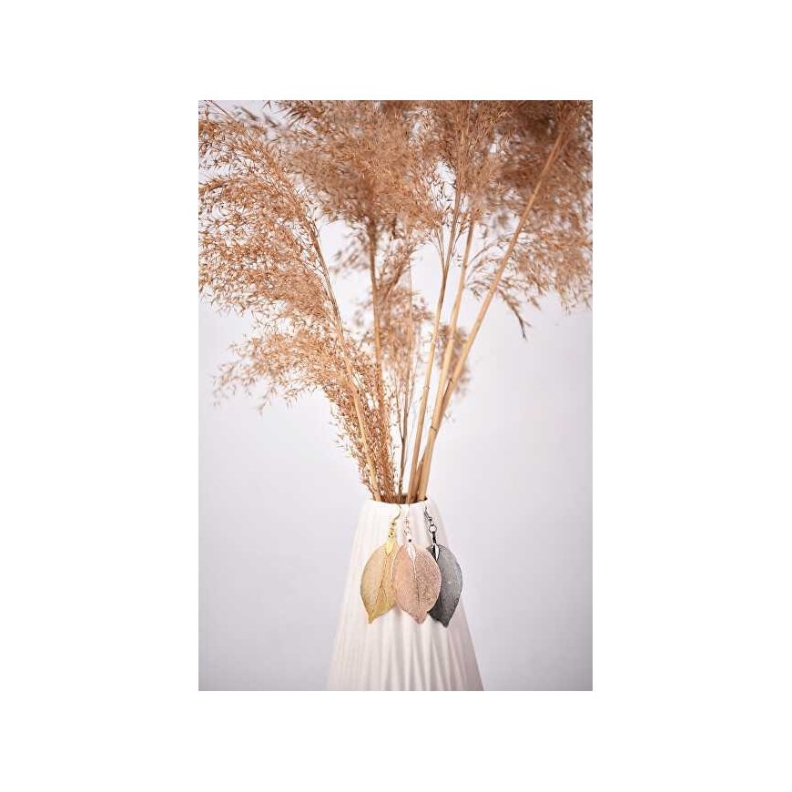 Copper earrings Laurel leaves Laurel – 3