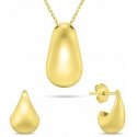 Brilio Silver minimalistlikult kullatud ehtekomplekt SET272Y Tear Drop (kaelakee, kõrvarõngad) Brilio Silver minimalistlikult kullatud ehtekomplekt SET272Y Tear Drop (kaelakee, kõrvarõngad)