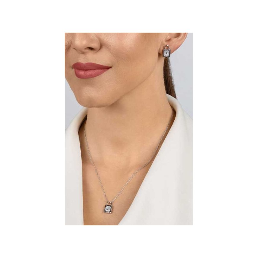 Набор серебряных украшений Brilio Silver с цирконами SET281W (серьги, ожерелье) – 5