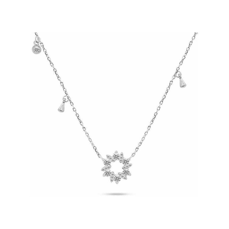 Brilio Silver Brilio Sidabrinis Beautiful silver pendant with zircons NCL92W