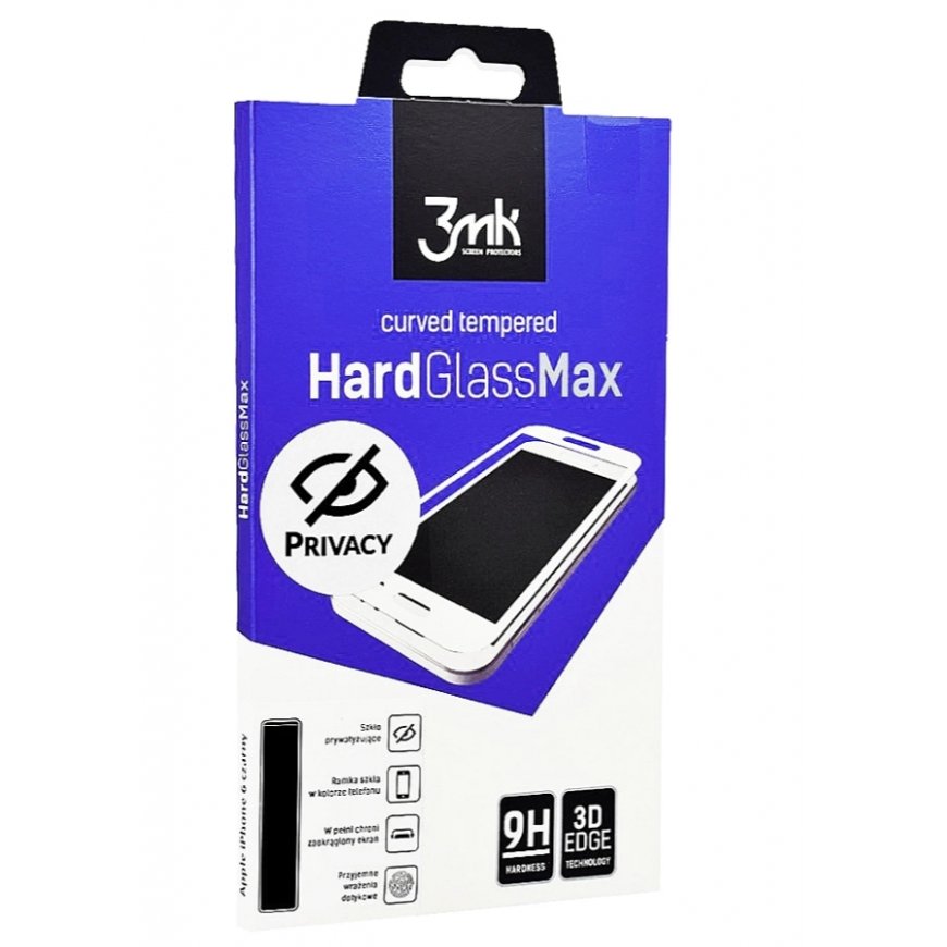 3MK HARDGLASSMAX PRIVACY IPHONE6S+BLACK Matkapuhelimen näyttö- ja taustasuoja Kirkas näytönsuoja App