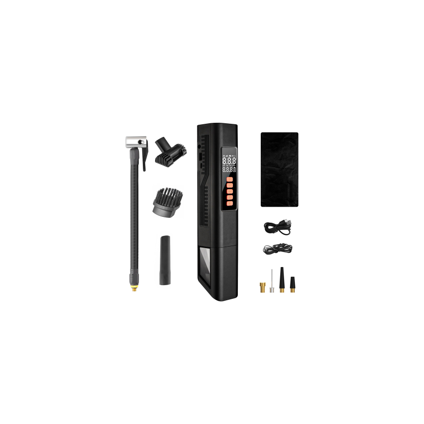 EXTRALINK Autopölynimuri KOMPRESSORILLA 2W1 12V USB