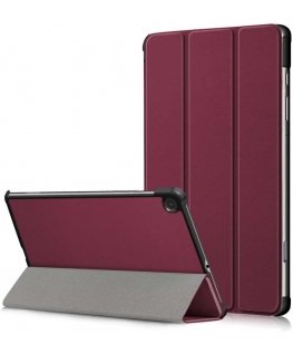 Reach Smart Leather -kotelo Lenovo Tab P12 12.7 TB370 tummanpunainen