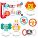 Lean Toys Rattle Teether Set for Kids 6pcs Lean Toys Rattle Teether Set for Kids 6pcs
