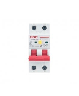 CNC реле утечки с автоматическим выключателем, 2P, 25A, класс C, 30mA, 6kA