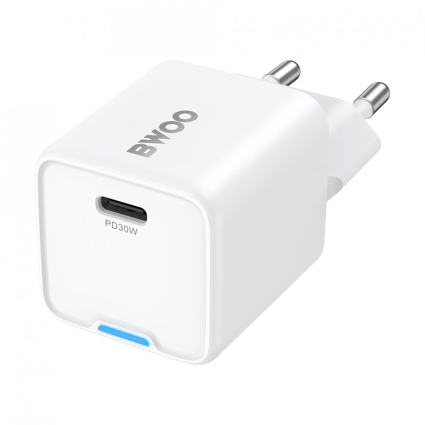 BWOO seinakinnitus GaN 30W USB-C valge – 2