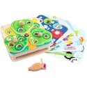 Tooky Toys TOOKY TOY puinen 2in1 taitopeli lapsille "Vedä matoja" Tooky Toys TOOKY TOY puinen 2in1 taitopeli lapsille "Vedä matoja"