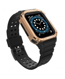Išmaniojo laikrodžio Apple SE/7 silikoninis Hurtel dirželis, Juodos spalvos, 38/40/41 mm