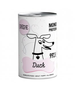 DZĪVNIEKA BARĪBA Pepe Pīle - mitrā suņu barība - 400g