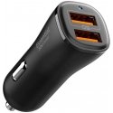 Lādētājs automašīnai Spigen Essential EV302 30W 2xUSB-A melns Lādētājs automašīnai Spigen Essential EV302 30W 2xUSB-A melns
