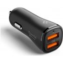 Lādētājs automašīnai Spigen Essential EV302 30W 2xUSB-A melns Lādētājs automašīnai Spigen Essential EV302 30W 2xUSB-A melns