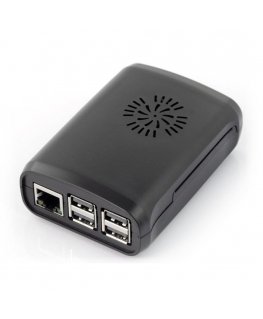Simple Dėklas skirtas Raspberry Pi Model 3B+/3B/2B - juodas su ventiliatoriumi