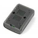 Yksinkertainen kotelo Raspberry Pi Model 3B+/3B/2B - musta tuulettimella Yksinkertainen kotelo Raspberry Pi Model 3B+/3B/2B - musta tuulettimella