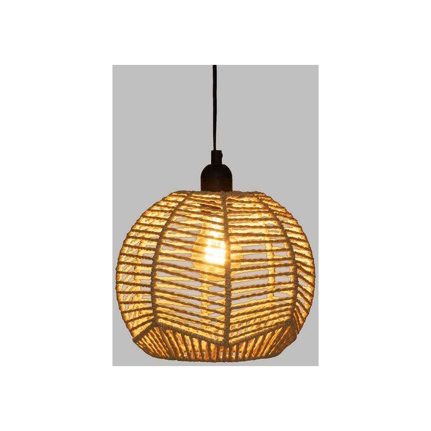 Atmosphera CAREN pendant lamp with woven shade, Ø 24 cm – 3