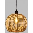 Atmosphera CAREN pendant lamp with woven shade, Ø 24 cm