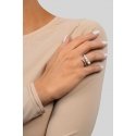 Brilio Silver Brilio Sudraba Elegants atvērts gredzens ar pērļiem RI098W Brilio Silver Brilio Sudraba Elegants atvērts gredzens ar pērļiem RI098W